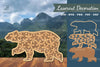 3D Bear Flowers Laser Cut Clipart Bundle