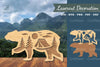 3D Bear Mountain Laser Cut Clipart Bundle