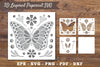 3D Butterfly Layered Papercut Clipart Bundle