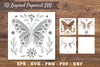 3D Butterfly Layered Papercut Clipart Bundle