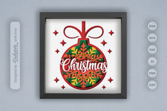 3D Christmas Bauble Ornament Papercut SVG Bundle - CraftNest - Digital Crafting and Art