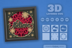3D Christmas Believe Papercut SVG Bundle - CraftNest - Digital Crafting and Art