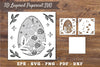3D Easter Egg Layered Papercut Clipart Bundle
