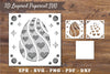 3D Easter Egg Layered Papercut Clipart Bundle