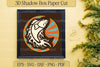 3D Fish Layered Paper Cut Clipart Bundle