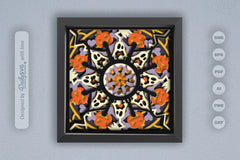 3D Halloween Boo Mandala Papercut SVG Bundle - CraftNest - Digital Crafting and Art