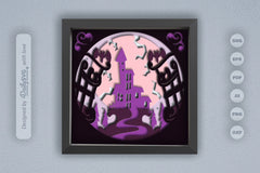 3D Halloween Haunted Castle Papercut SVG Bundle - CraftNest - Digital Crafting and Art