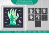 3D Halloween Scene Hand Shadow Box SVG Bundle