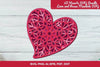 3D Hearts Love and Roses Mandala Valentine Clipart Bundle