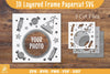 3D Layered Frame Party Papercut Clipart Bundle
