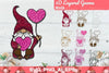 3D Layered Pink Gnome Valentine SVG Bundle