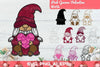 3D Layered Pink Gnome Valentine SVG Bundle