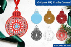 3D Layered Mandala Ornament Clipart Bundle - CraftNest - Digital Crafting and Art