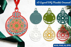 3D Layered Mandala Ornament Bundle - CraftNest - Digital Crafting and Art