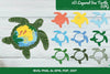 3D Layered Sea Turtle SVG Bundle