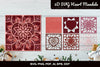 3D Heart Mandala Love Shape Clipart Bundle