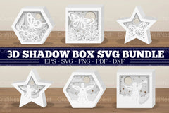 3D Shadow Box SVG Bundle - CraftNest - Digital Crafting and Art
