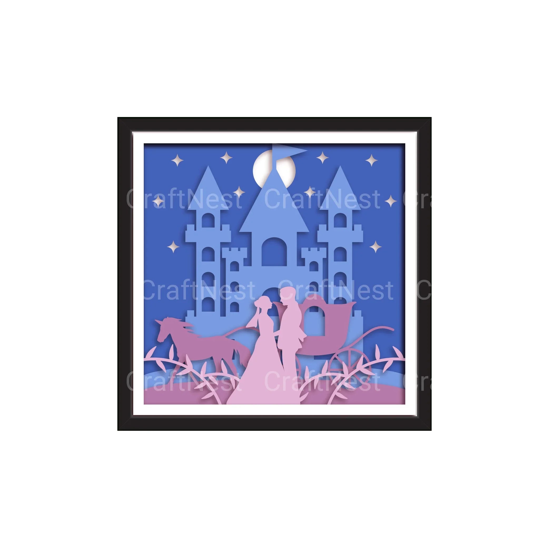 3D Wedding Couple Layered Papercut SVG Bundle - CraftNest - Digital Crafting and Art