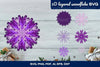3D Layered Snowflake Christmas Decor SVG Bundle