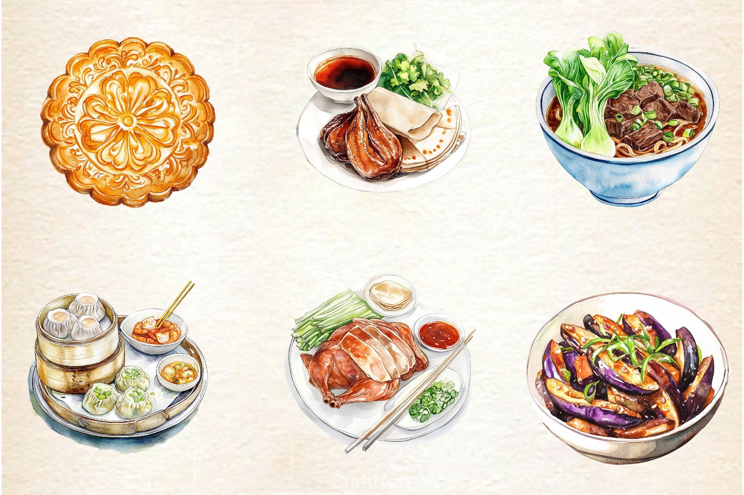 Chinese Food Clipart Bundle 2