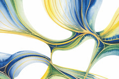 Blue & Yellow Shapes Background Papers - CraftNest - Digital Crafting and Art