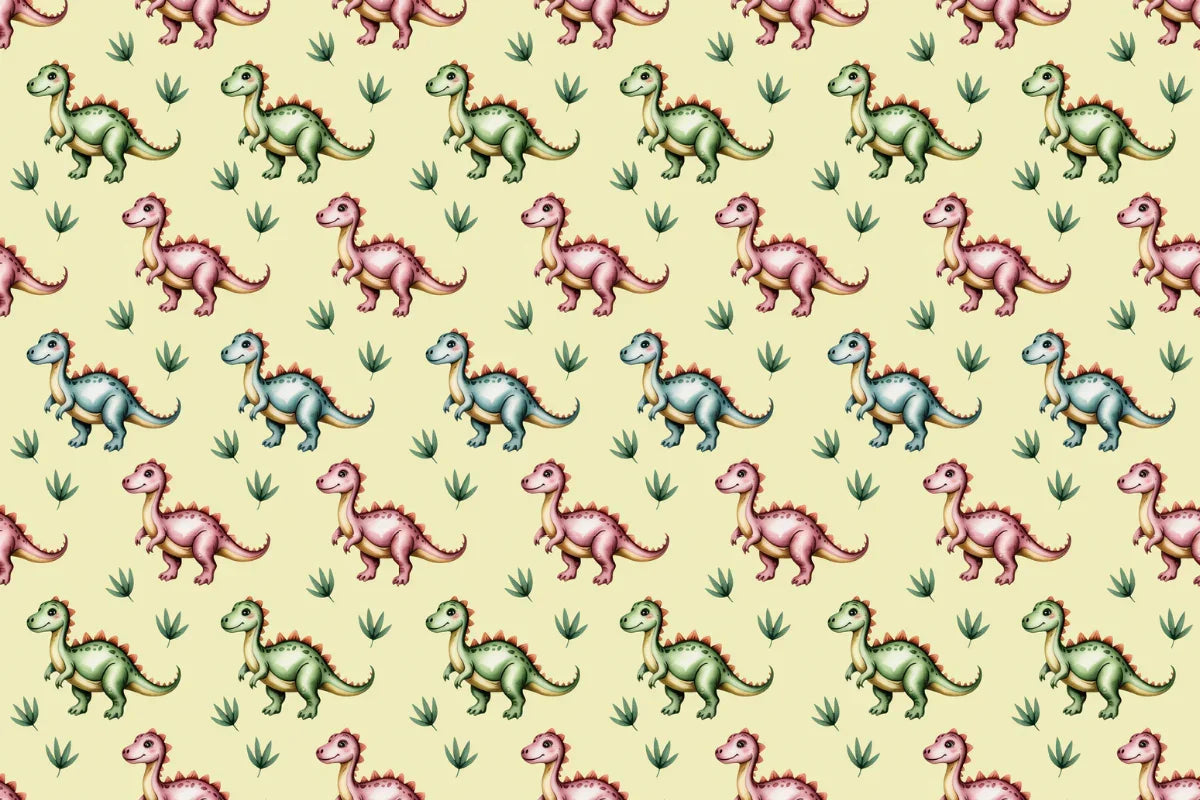 Pastel Dinosaurs Seamless Papers - CraftNest - Digital Crafting and Art