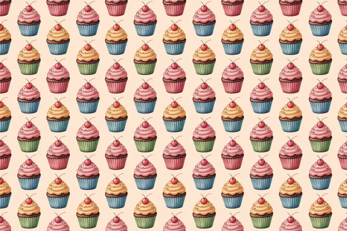 Cupcakes Seamless Papers - CraftNest - Digital Crafting and Art