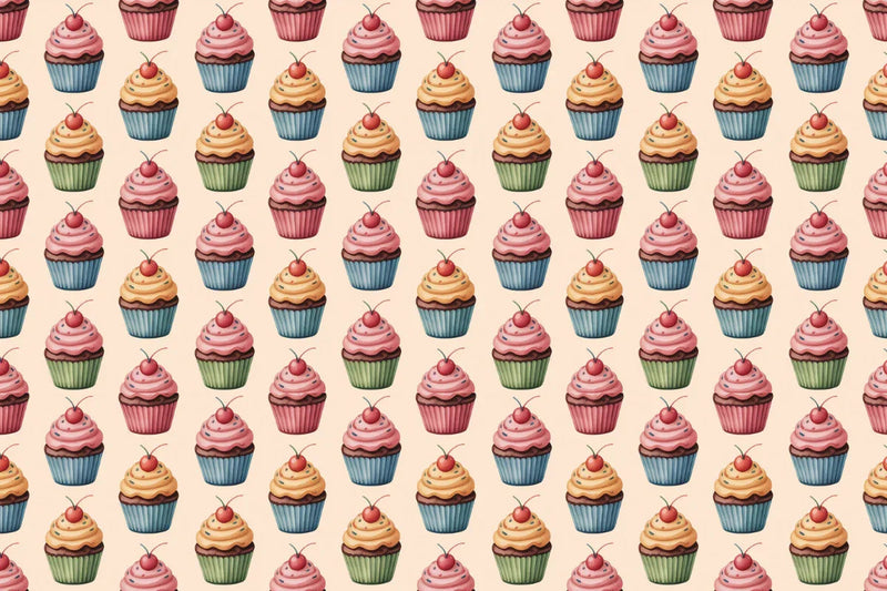Cupcakes Seamless Papers - CraftNest - Digital Crafting and Art