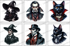 Vintage Vampire Clipart Bundle - CraftNest - Digital Crafting and Art