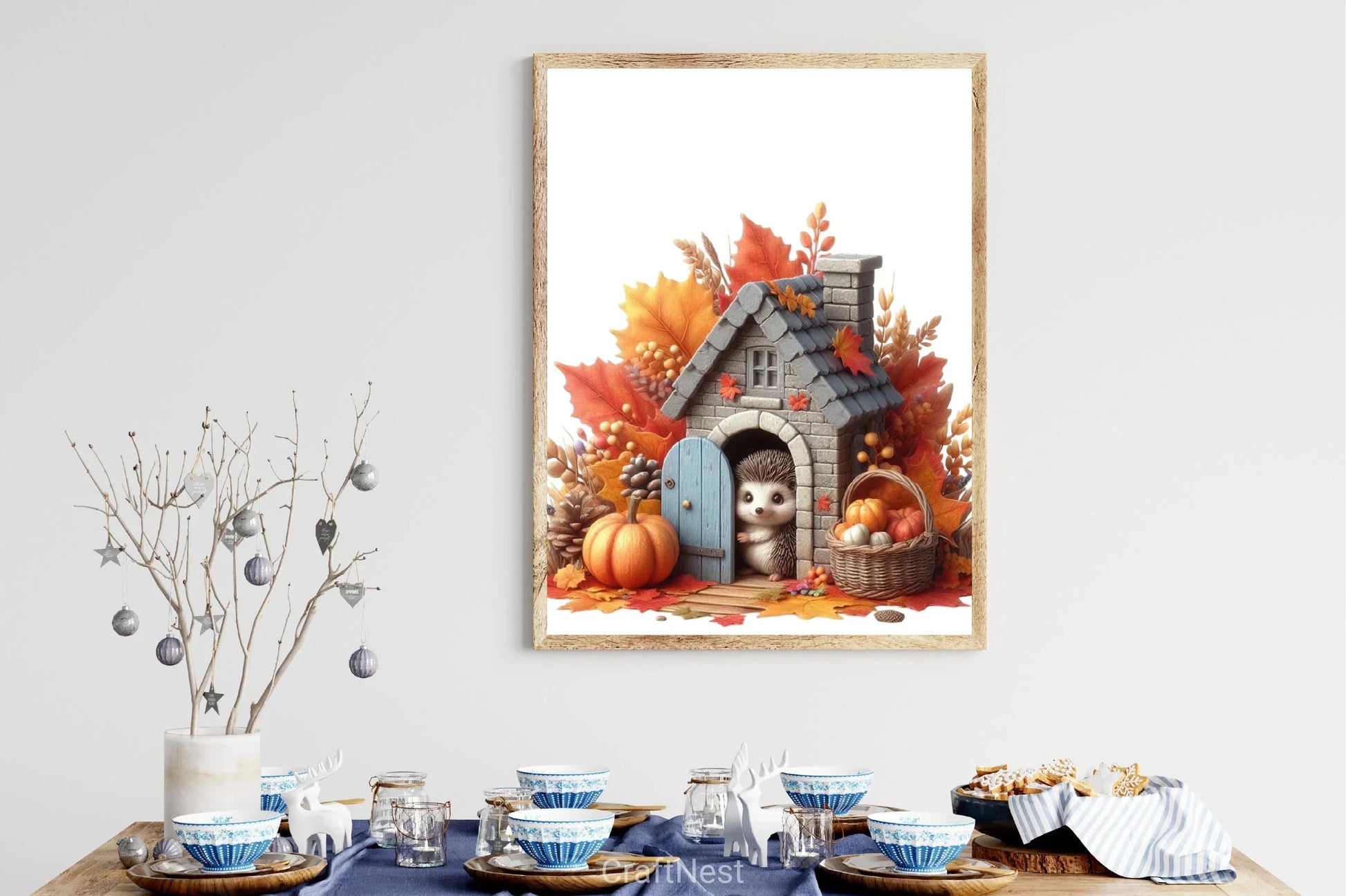 Hedgehog Autumn Clipart Bundle - CraftNest - Digital Crafting and Art