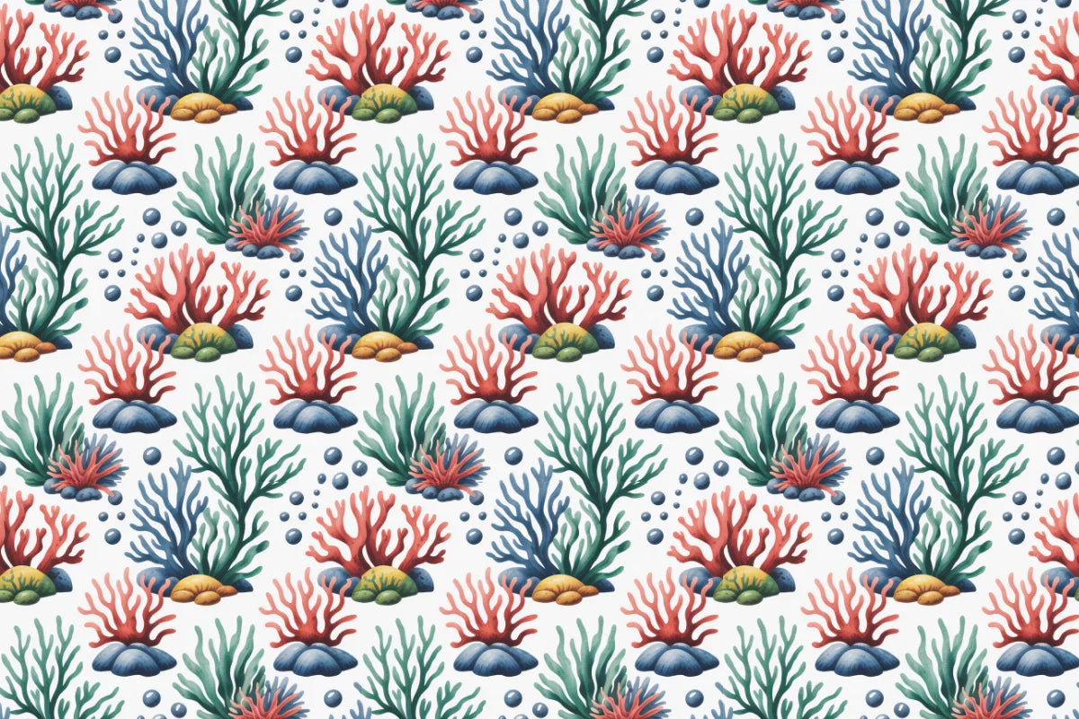 Underwater Corals Seamless Papers - CraftNest - Digital Crafting and Art
