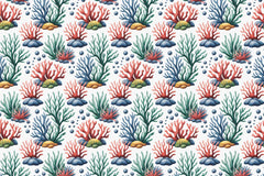 Underwater Corals Seamless Papers - CraftNest - Digital Crafting and Art