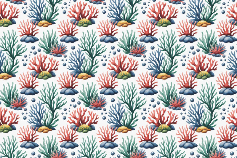 Underwater Corals Seamless Papers - CraftNest - Digital Crafting and Art