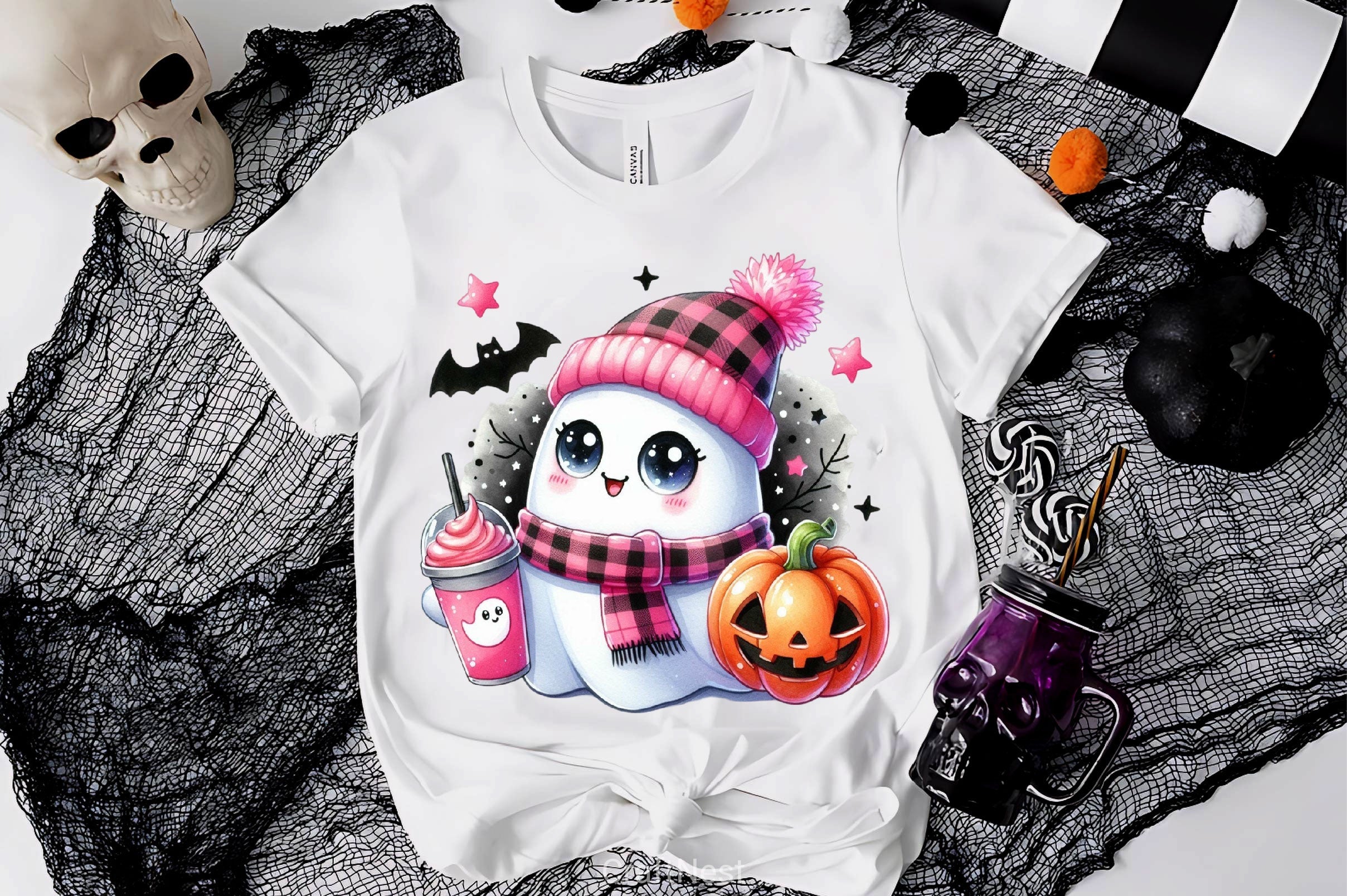 Cute Ghost Cute Halloween Clipart Bundle 15