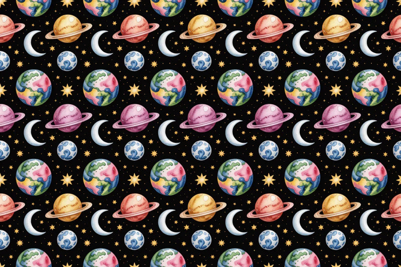 Dark Cosmic Patterns Seamless Papers - CraftNest - Digital Crafting and Art