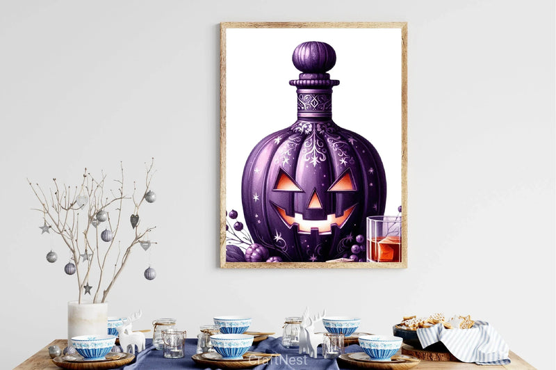 Halloween Whiskey Decanter Clipart Bundle - CraftNest - Digital Crafting and Art