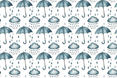 Spring Rain Seamless Papers - CraftNest - Digital Crafting and Art