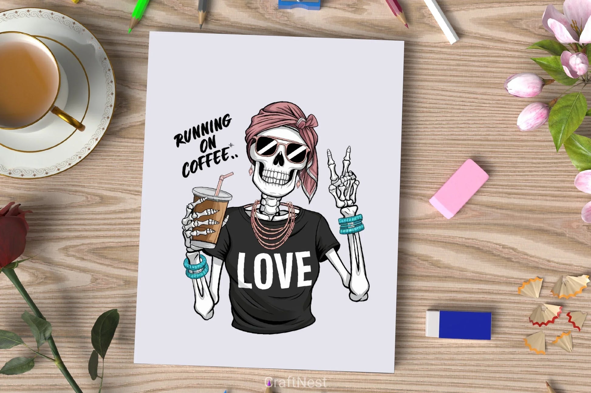 Stylish Skeleton Clipart Bundle 2 - CraftNest - Digital Crafting and Art