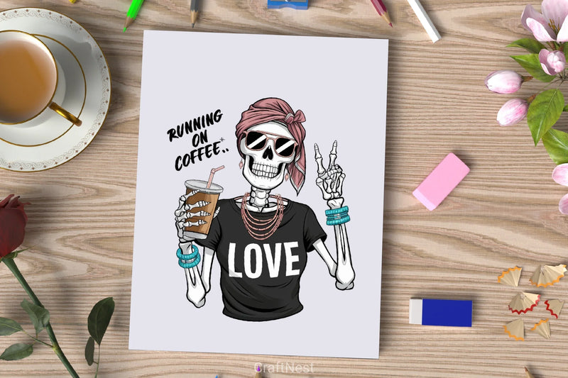 Stylish Skeleton Clipart Bundle 2 - CraftNest - Digital Crafting and Art