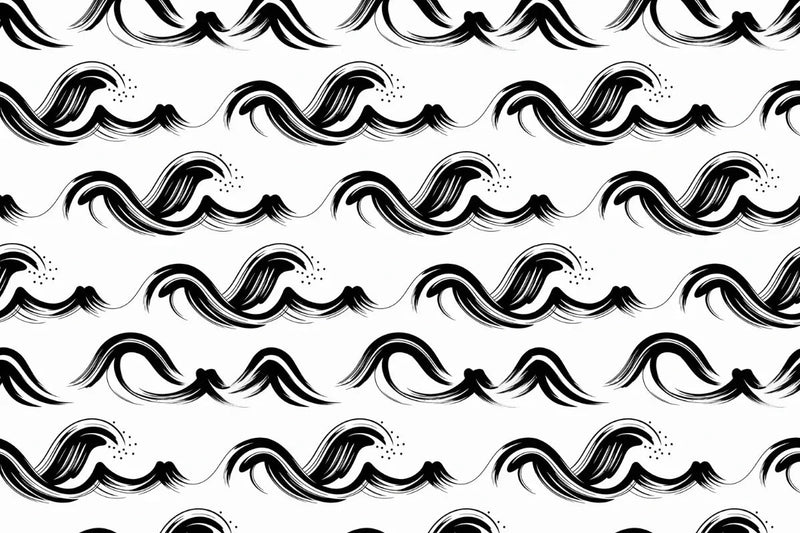 Japanese Ink Waves Seamless Papers - CraftNest - Digital Crafting and Art
