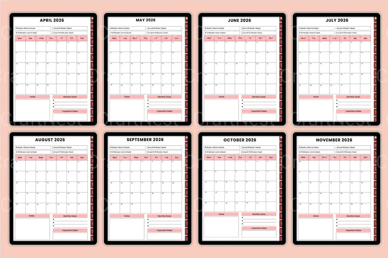 Reading Book Tracker Tool - CraftNest - Digital Crafting and Art