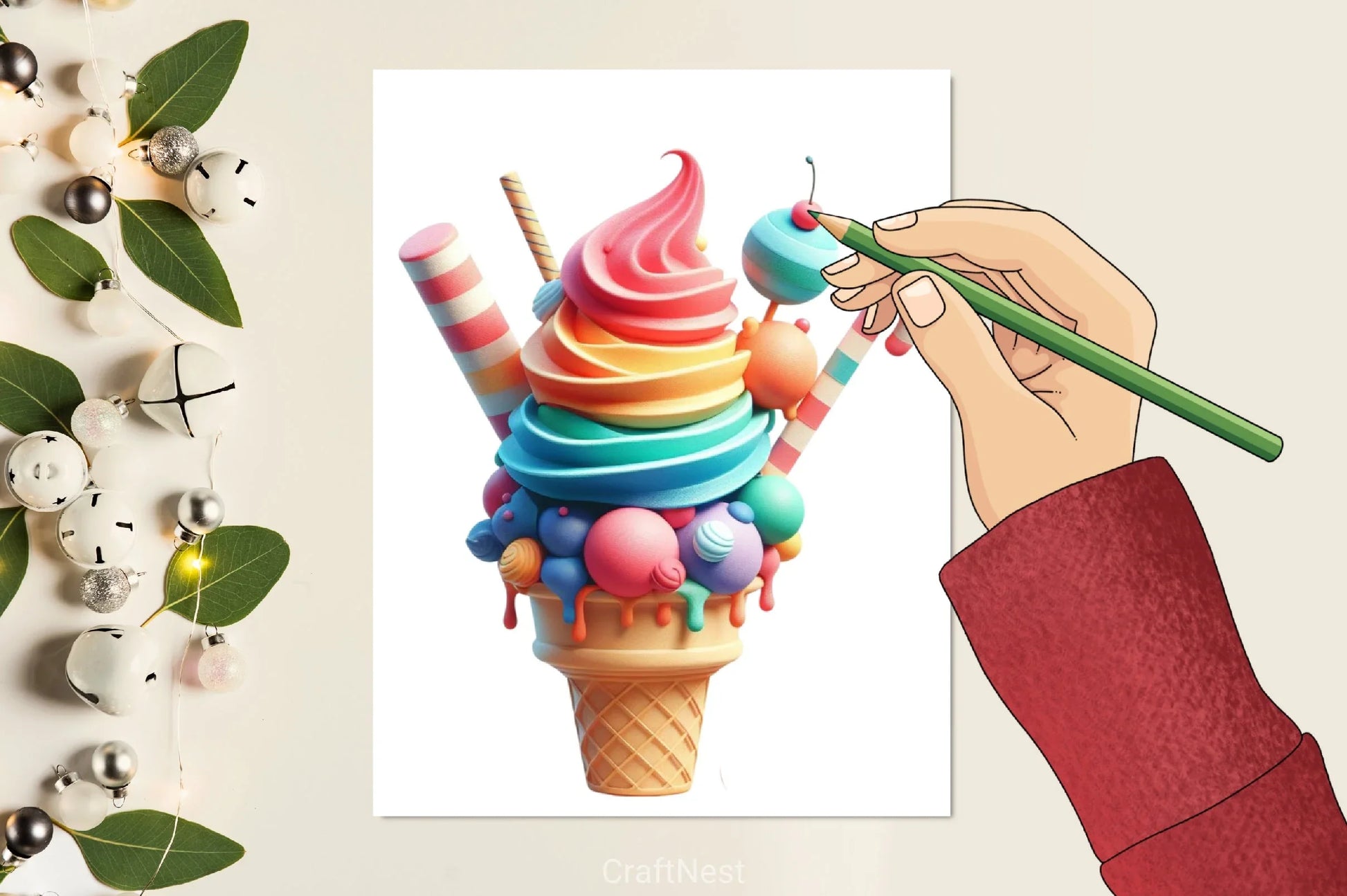 Ice Cream Clipart Bundle 2 - CraftNest - Digital Crafting and Art