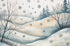Snowy Scenes Background Papers - CraftNest - Digital Crafting and Art