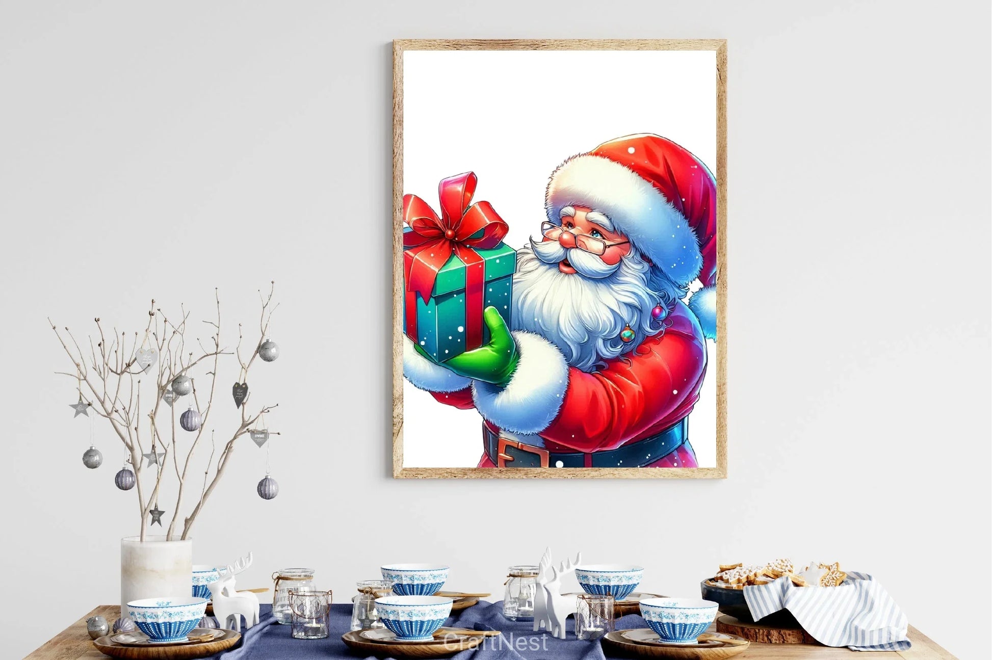 Santa Claus Gift Box Clipart Bundle - CraftNest - Digital Crafting and Art