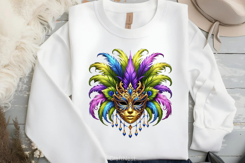 Mardi Gras Mask Clipart Bundle 2 - CraftNest - Digital Crafting and Art