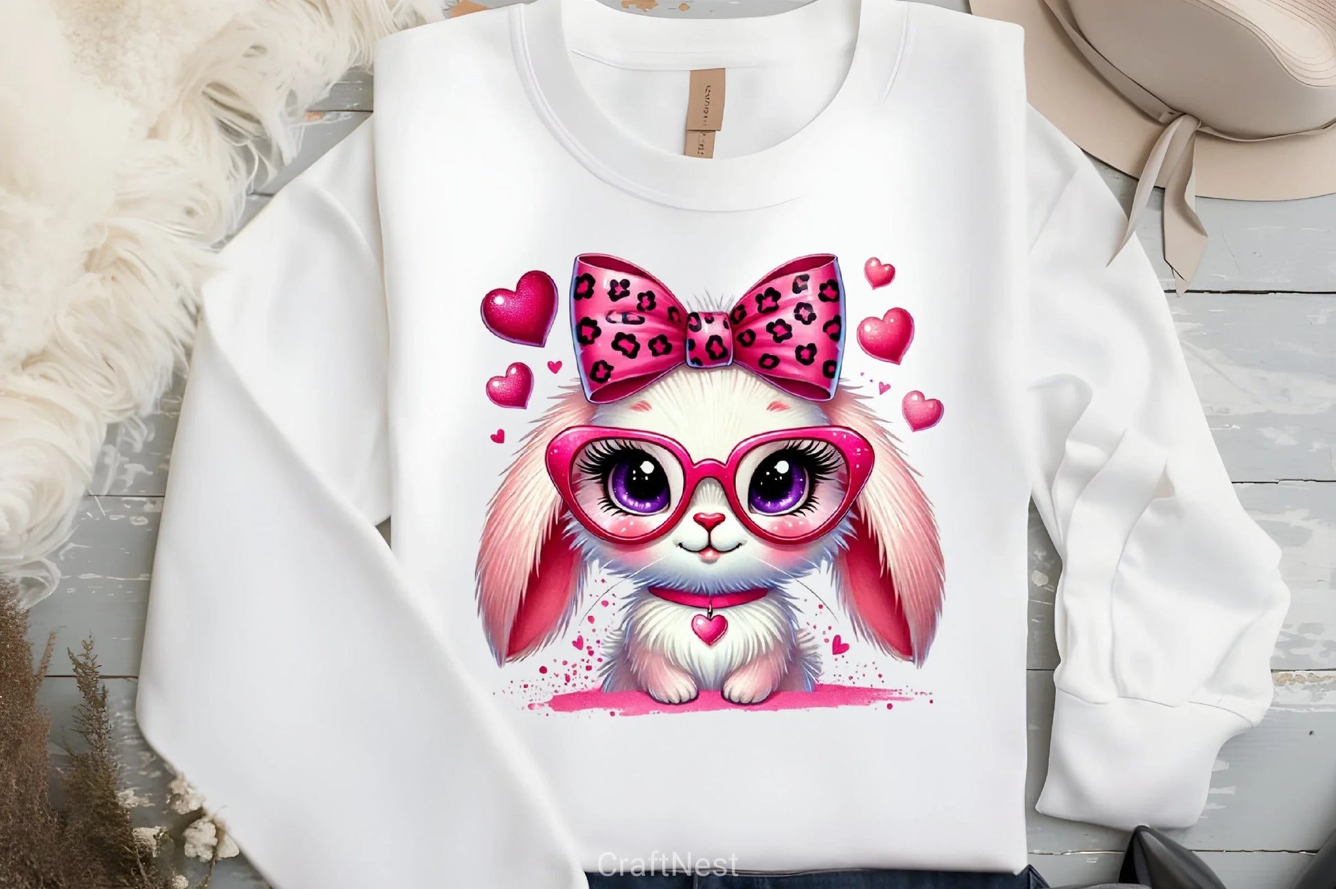 Valentine Bunny Clipart Bundle 4 - CraftNest - Digital Crafting and Art