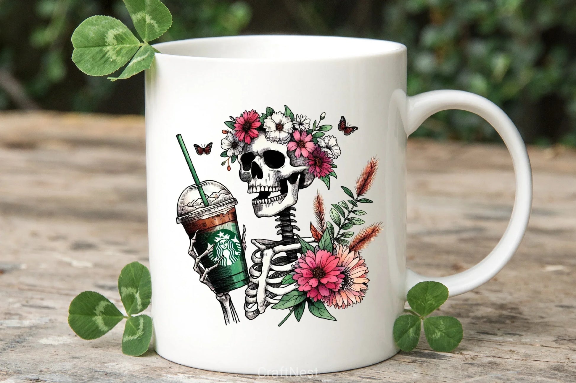 Halloween Skeleton Coffee Cup Clipart Bundle - CraftNest - Digital Crafting and Art