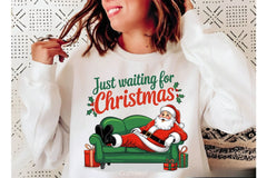 Just Waiting For Christmas Retro Clipart Bundle 3 - CraftNest - Digital Crafting and Art