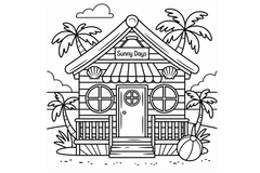 Tiny Homes Coloring Book - CraftNest - Digital Crafting and Art