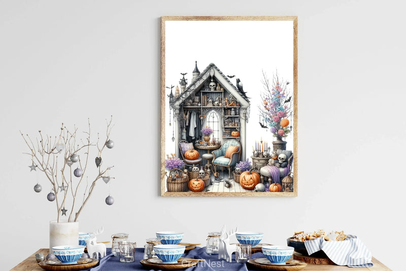 Halloween Rooms Clipart Bundle - CraftNest - Digital Crafting and Art